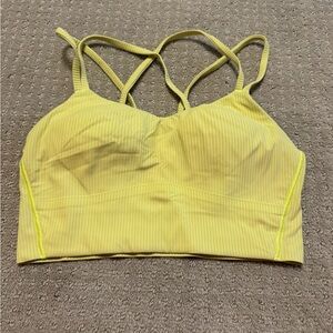 Women’s cloud lululemon bra yellow size 6.